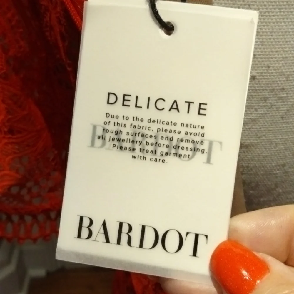 Theodora Lace Dress in Fire Red - Picture 14 of 16